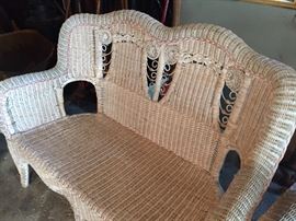 Wicker Love Seat - Like New