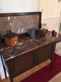 Marble topped washstand - circa 1890's