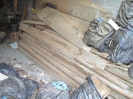 Lots of hardwood including black walnut