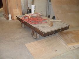 Vintage Railroad Baggage / Freight Dolly