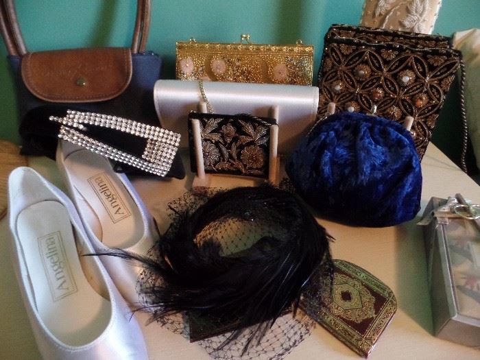 Vintage purses and hats