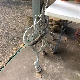 Iron metal pieces for chair or bench - build your own!
