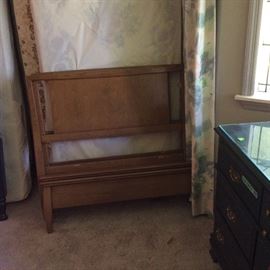 2 matching twin beds - both have great mattresses & box springs, headboard & footboard - great for kids room!