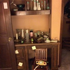 Candles, vases, lots of decor