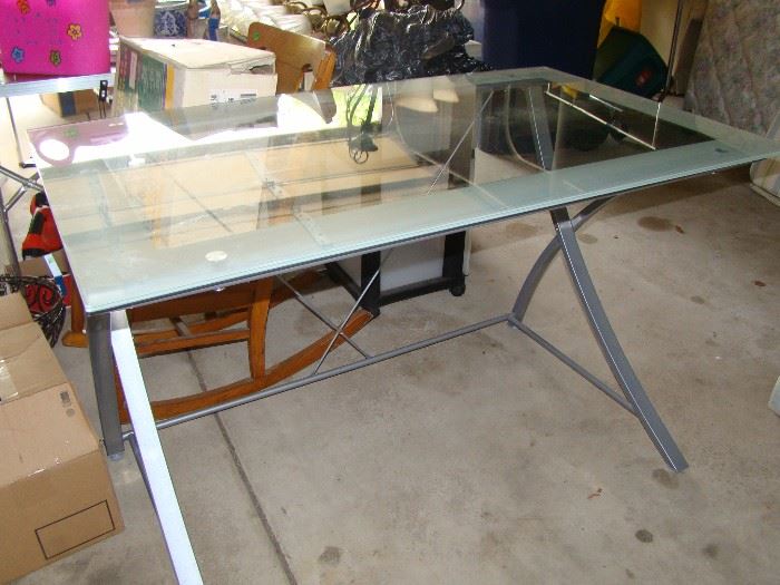 glass top table 