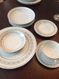 Mikasa "Liberte" service for 12 plus serving pieces 
