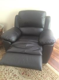 Leather recliner 