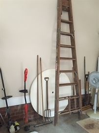 9 ft wood ladder