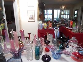 The pair of bowls are Alfredo Barbini