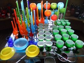 Very many pieces Carlo Moretti Venetian glass