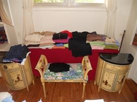 Vintage painted Chinoisere furniture