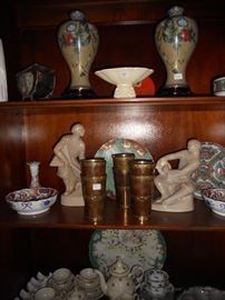 Pair Cowan figurines