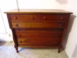 Another custom hand made piece. A cherry dresser with drawers dovetailed front and back. Poplar is the secondary wood.