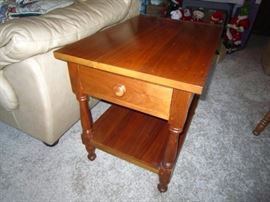 One of 2 Cherry end tables by the same craftsman. 