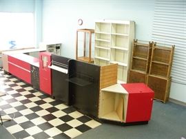 Retail Counter and Shelving
