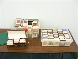 Large Lot of Vintage 8 Track Cassettes
