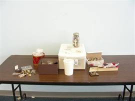 Large Lot of Sterling etc Misc Jewelry, Pin Backs, Buttons etc.
