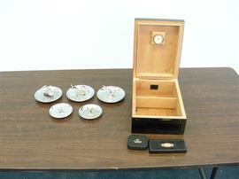Lot of Vintage Ashtrays, Humidor, etc.
