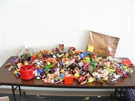 HUGE Lot of Misc Action Figures, Toys, Toy Parts, etc.

