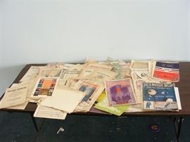 Huge Lot of Antique Sheet Music
