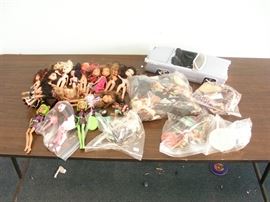 Lot of Vintage Bratz Dolls and Accessories
