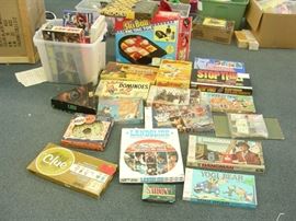 Large Lot of Vintage Board Games
