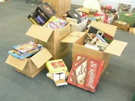 Large Lot of Modern and Vintage Board Games
