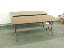 2 Nice Heavy Duty 6' Folding Tables
