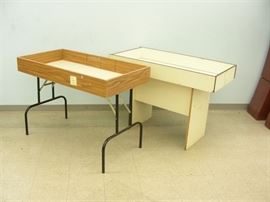 2 Bin Style Retail Tables
