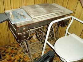 Singer sewing machine cabinet