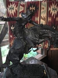 1. Bronco Buster - Frederic Remington signed
restrike made by the original method of the lost wax process 