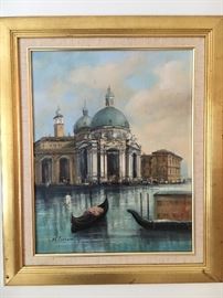 C. DC Ferraro - oil painting. Nicely done - not huge, but not tiny!