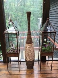 Two Edwardian Cases - for all your terrarium needs! The thing in the middle is just darn cool.