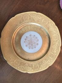 ... and gold gilt plate!