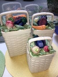 Fitz and Floyd cannister set - summer veggies