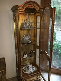 Large, taller, curio cabinet - matches the smaller case