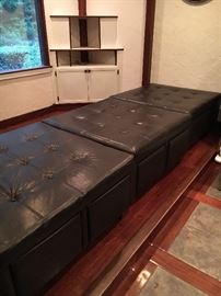 Wonderful giant square, coffee table/storage. Can be used as just a big old seat as well! We have three of these