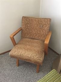 Mid Century Modern blonde chair