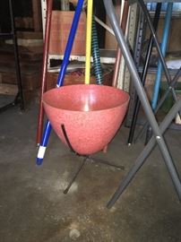 mid century bullet planter-great condition