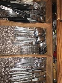 3 complete silverware sets