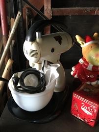 vintage mixer with attachments