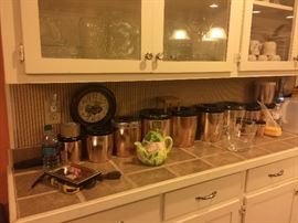 Vintage Copper canisters 