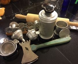 Vintage aluminum kitchenware