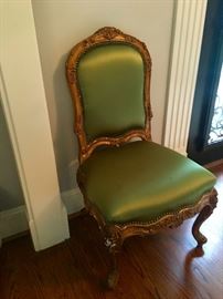 A pair of Gold Trim, French Provincial chairs