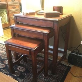 Mahogany Nesting tables
