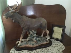 1976 Limited Edition #99 Lladro Moose with Certificate