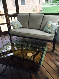 Patio Sofa and Coffee Table