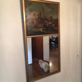 Antique Trumeau mirror