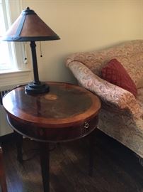 Pair of Mica shade lamps