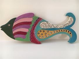 Ceramic fish deco